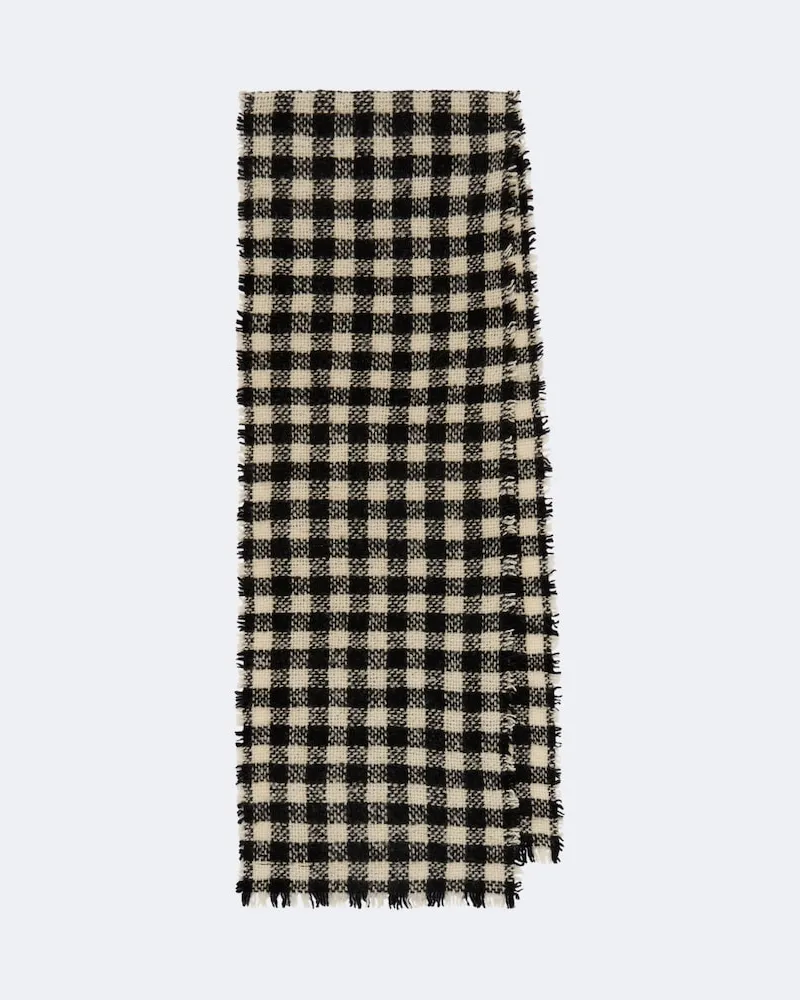 RRL Schal aus Wolle Schwarz