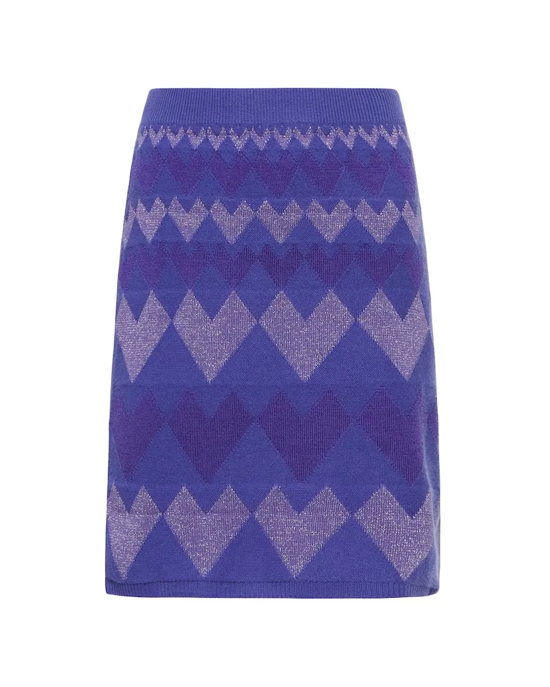 Diane von Furstenberg Minirock Ariella aus einem Wollgemisch Lila