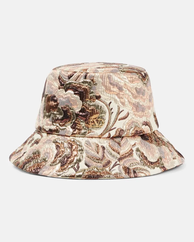 Valentino Garavani Hut Apres L’Hiver aus Jacquard Pink