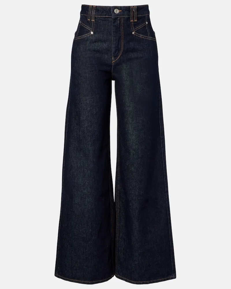 Isabel Marant Wide-Leg Jeans Lemony Blau