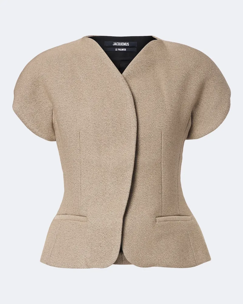 Jacquemus Jacke Ovalo Beige