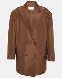 Valentino Garavani Blazer aus Seide Braun