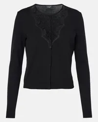 Giambattista Valli Cardigan mit Spitze Schwarz