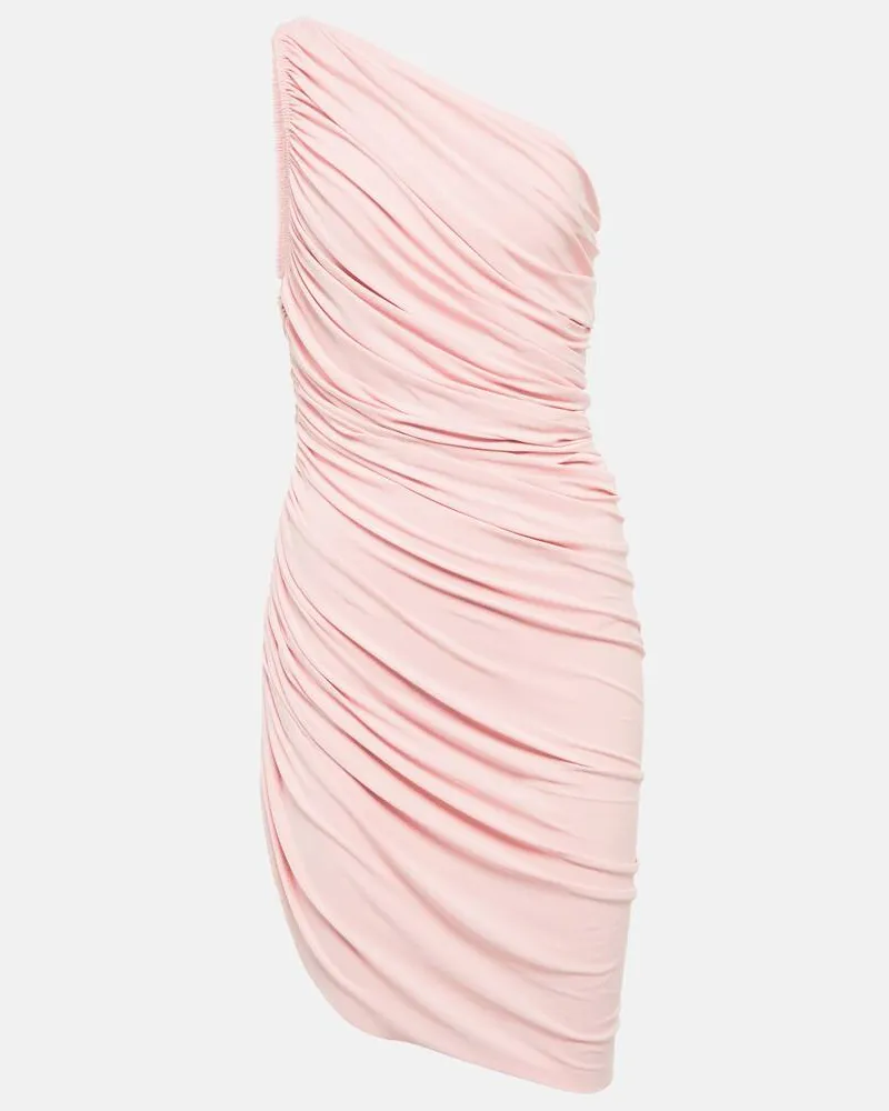 Norma Kamali Asymmetrisches Minikleid Diana Rosa