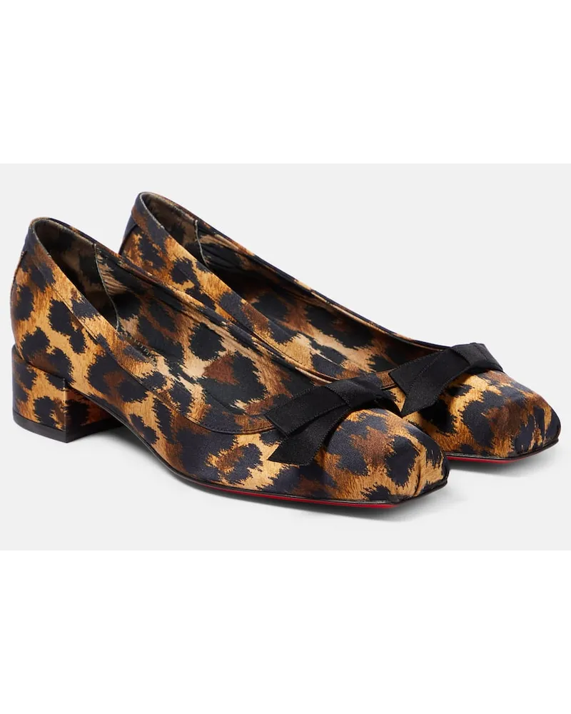Christian Louboutin Pumps Mamaflirt aus Satin Braun