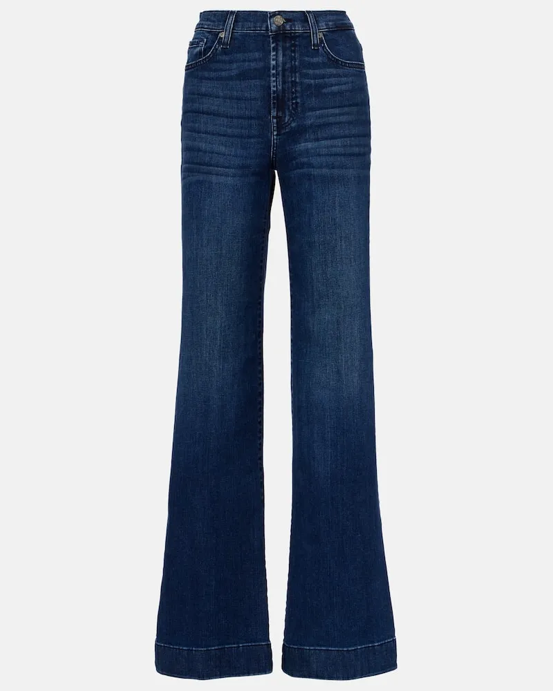 7 for all mankind High-Rise Flared Jeans Modern Dojo Blau