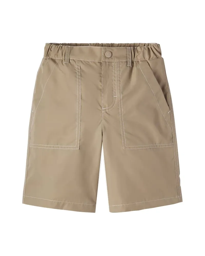 Moncler Shorts aus einem Baumwollgemisch Beige