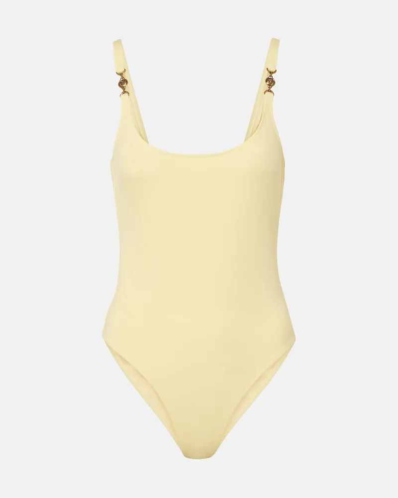 Versace Badeanzug Medusa Gelb