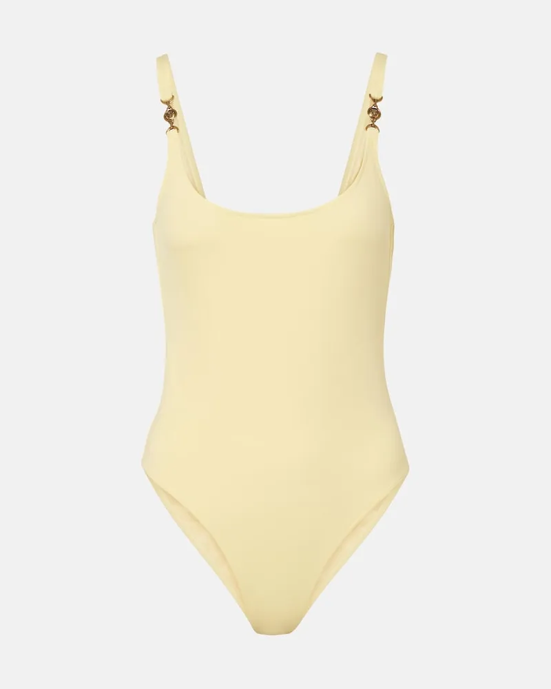 Versace Badeanzug Medusa Gelb