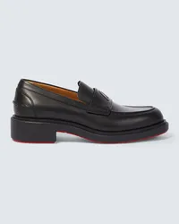 Christian Louboutin Loafers aus Leder Schwarz