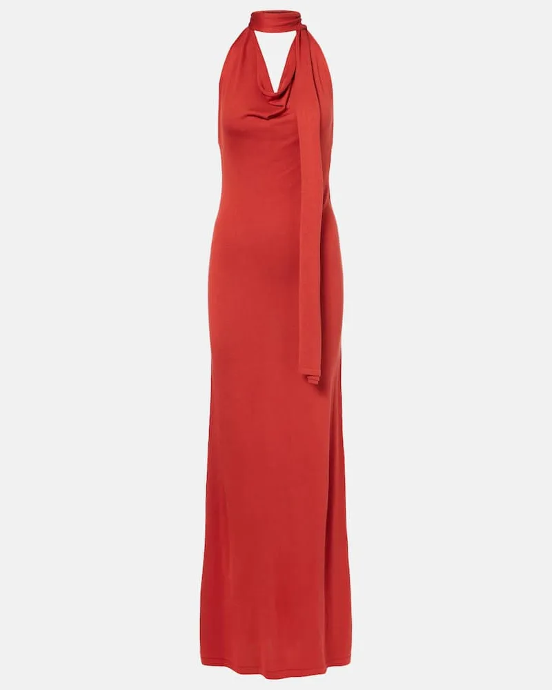 Aya Muse Robe aus Jersey Rot