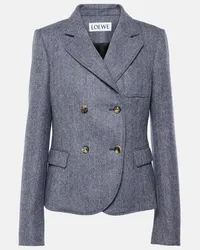 Loewe Blazer aus Wolle Blau