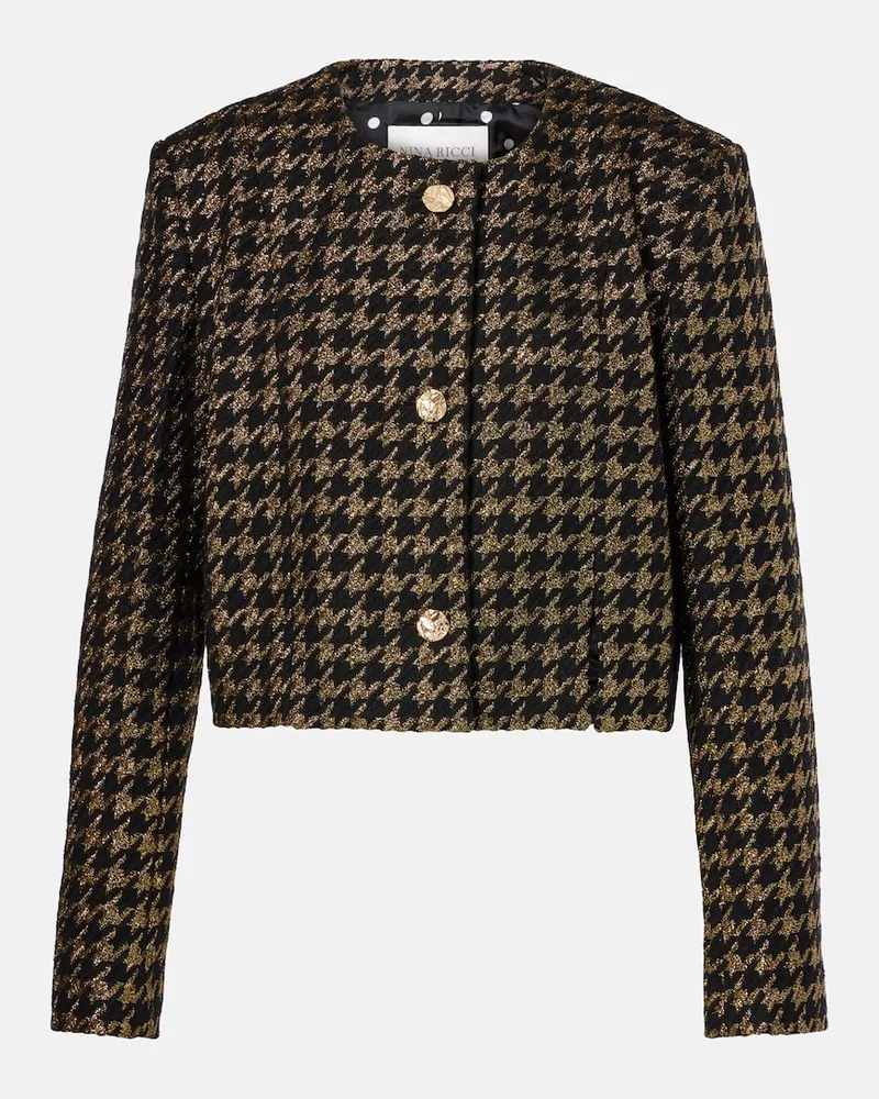 Nina Ricci Jacke aus Tweed Gold