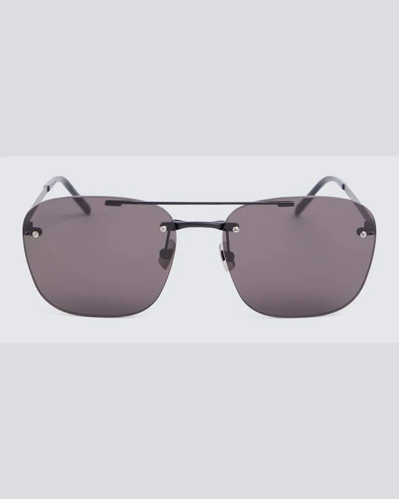 Saint Laurent Sonnenbrille SL 309 Rimless aus Metall Schwarz
