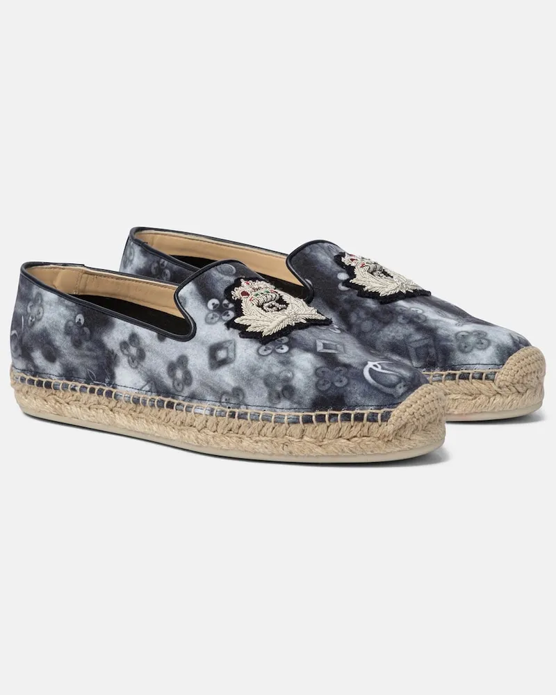 Christian Louboutin Espadrilles Nanou Orlato aus Denim Blau