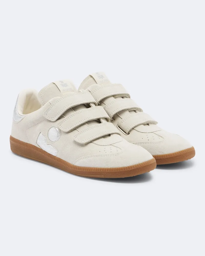 Isabel Marant Sneakers Beth aus Veloursleder Beige