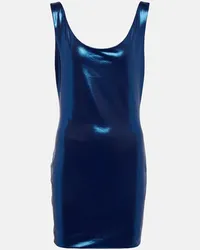 Alexandre Vauthier Minikleid aus Lame Blau