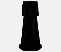 Robe aus Baumwollsamt
