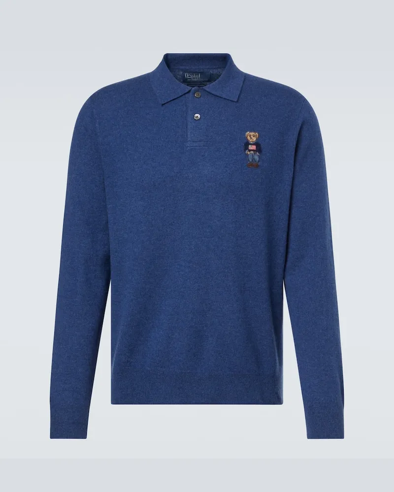 Ralph Lauren Polopullover Polo Bear aus Kaschmir Blau