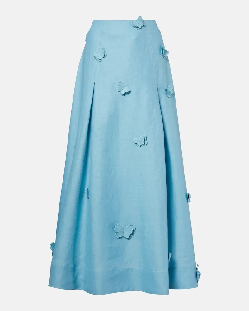 FARM Rio Midirock aus Leinen Blau