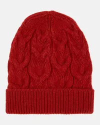 Loro Piana Beanie Monginevro aus Kaschmir Rot