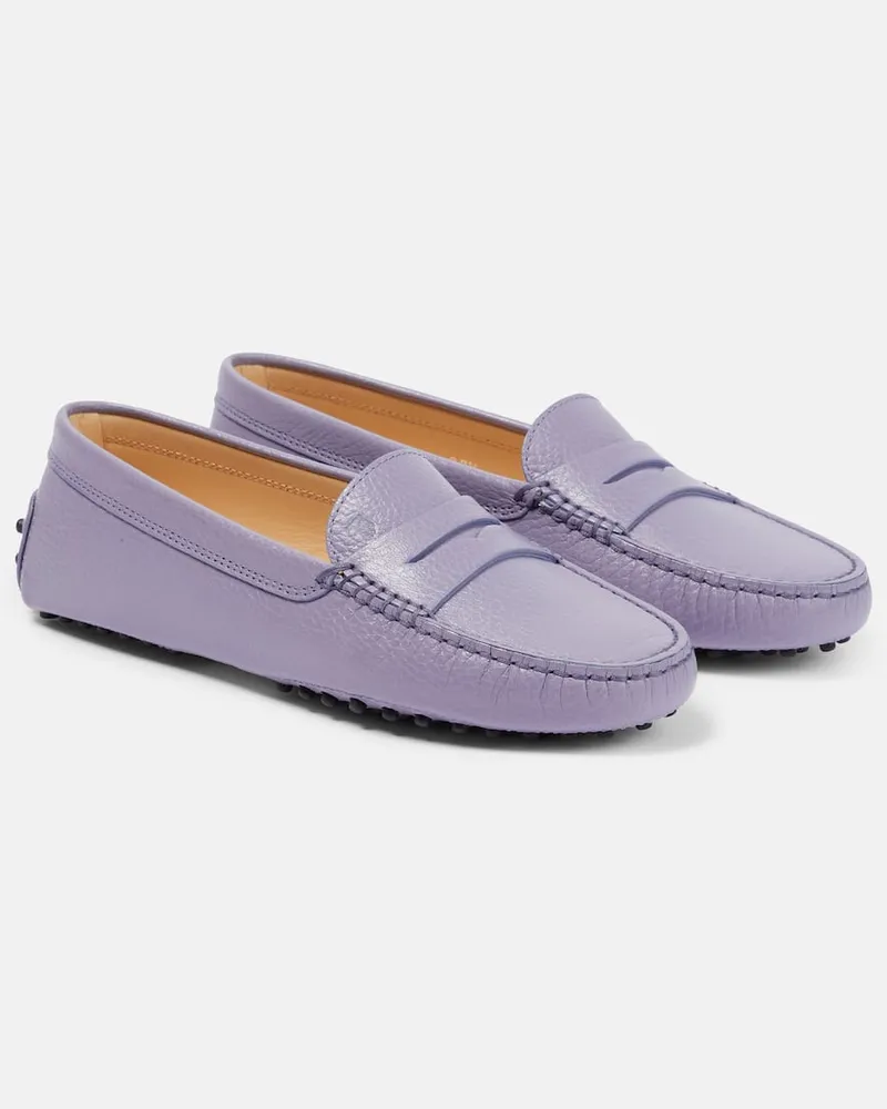 TOD'S Mokassins Gommino aus Leder Violett