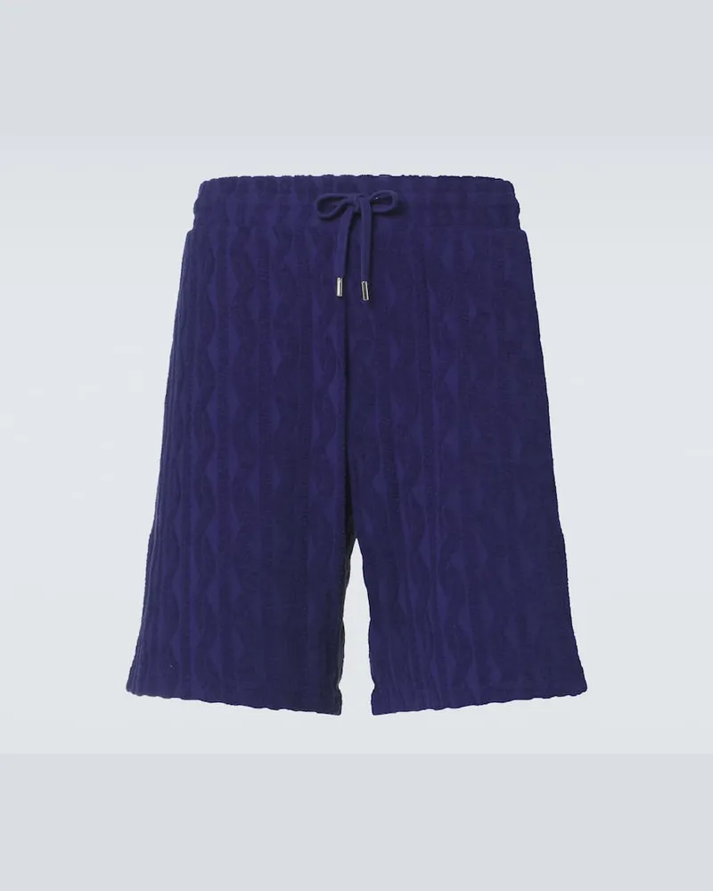 Frescobol Carioca Bermuda-Shorts Augusto aus Baumwolle Blau