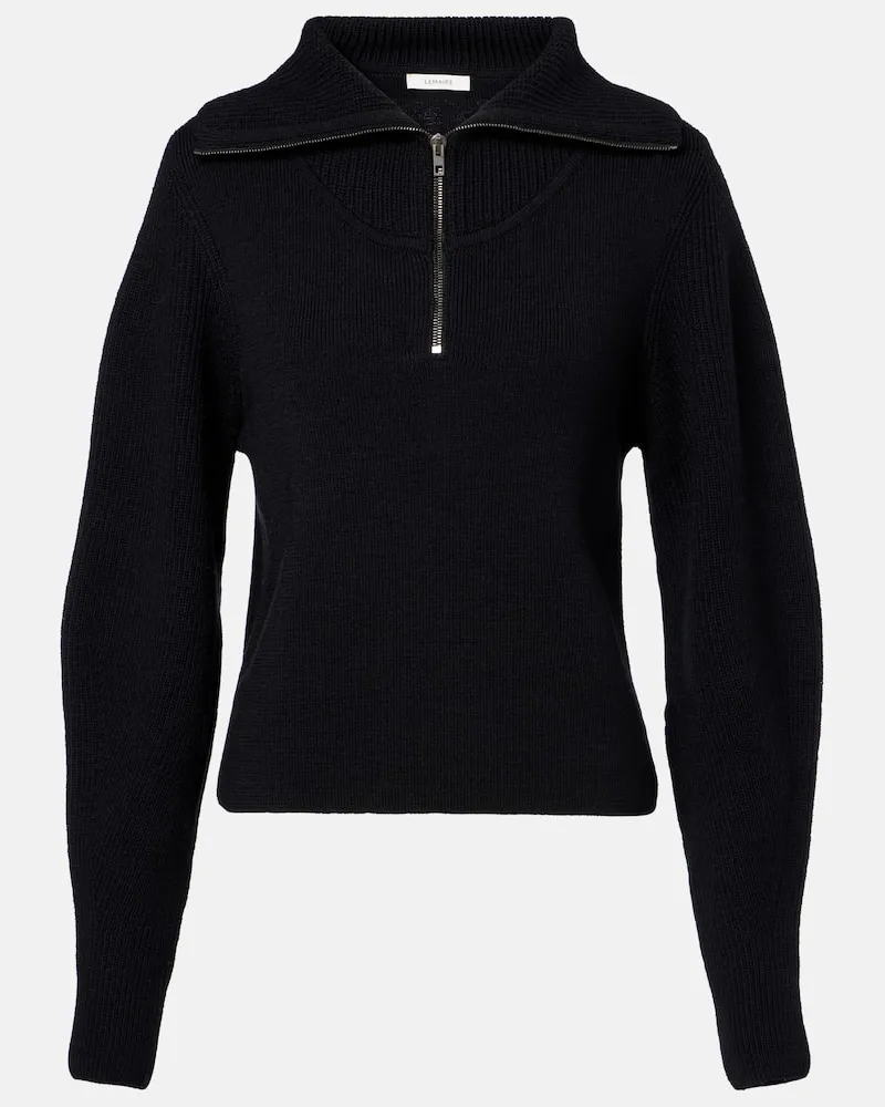 Christophe Lemaire Rollkragenpullover aus Wolle Schwarz
