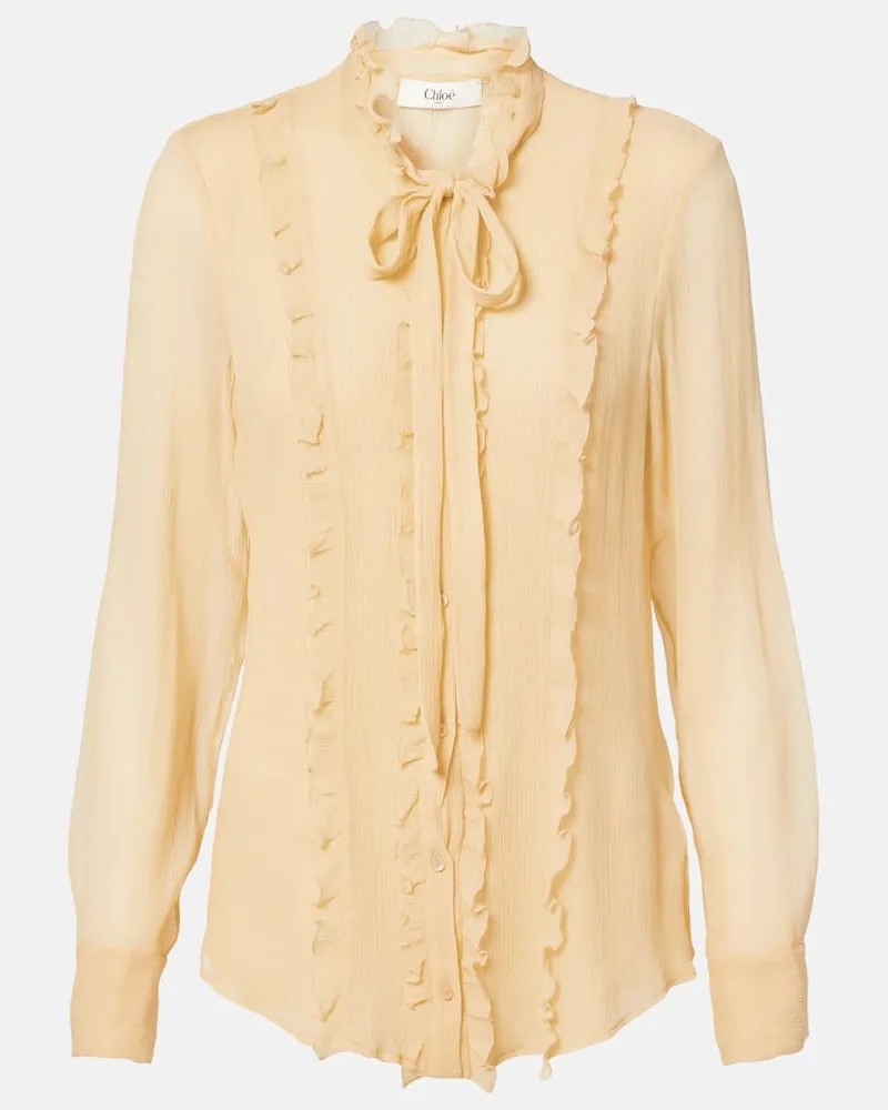 Chloé Chloé Bluse aus Seide Beige