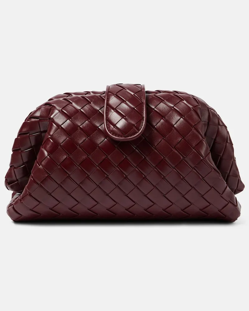 Bottega Veneta Clutch Lauren 1980 aus Leder Rot