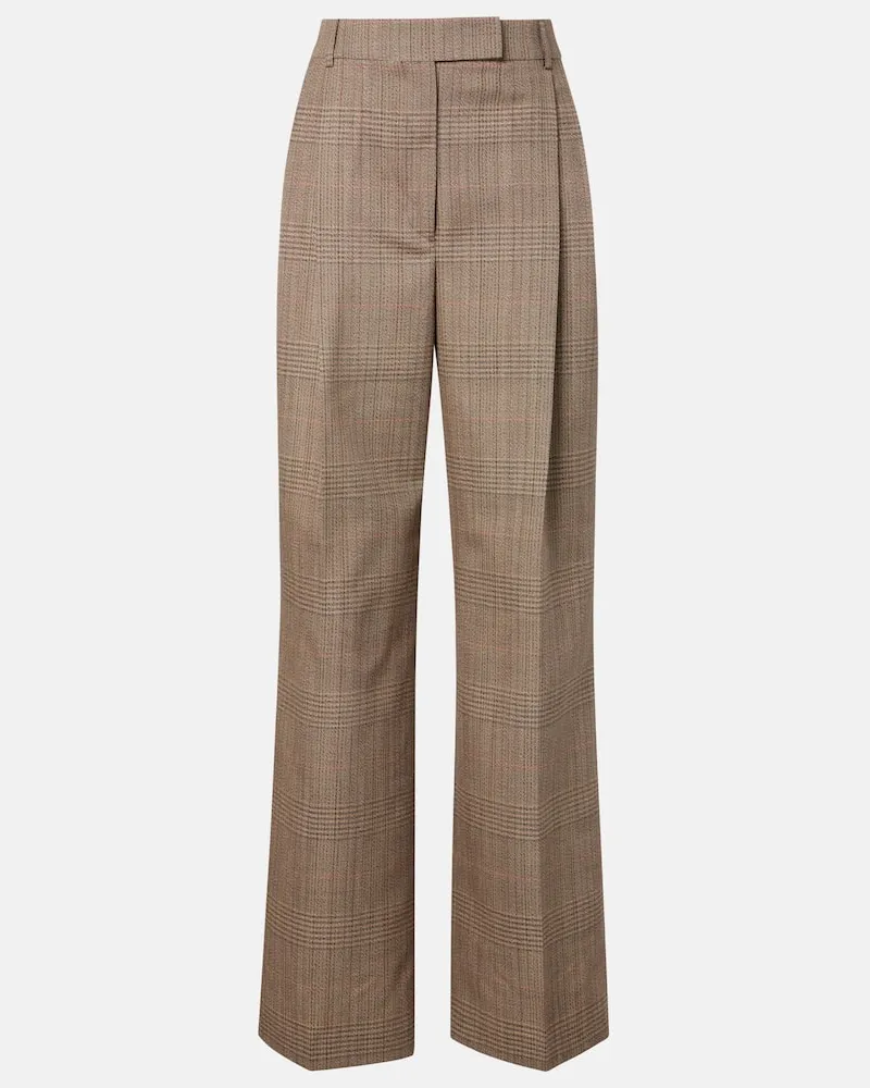 Róhe Róhe Gerade Hose aus Schurwolle Braun