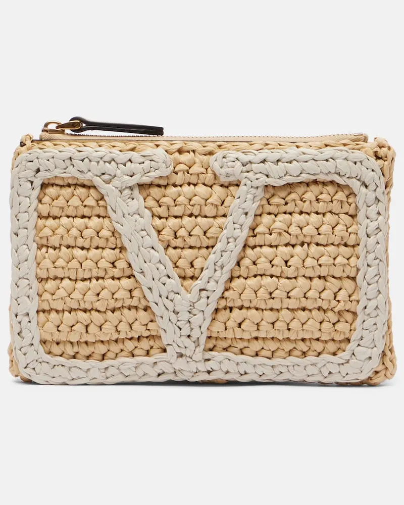 Valentino Garavani Clutch Viva Superstar Small Neutral