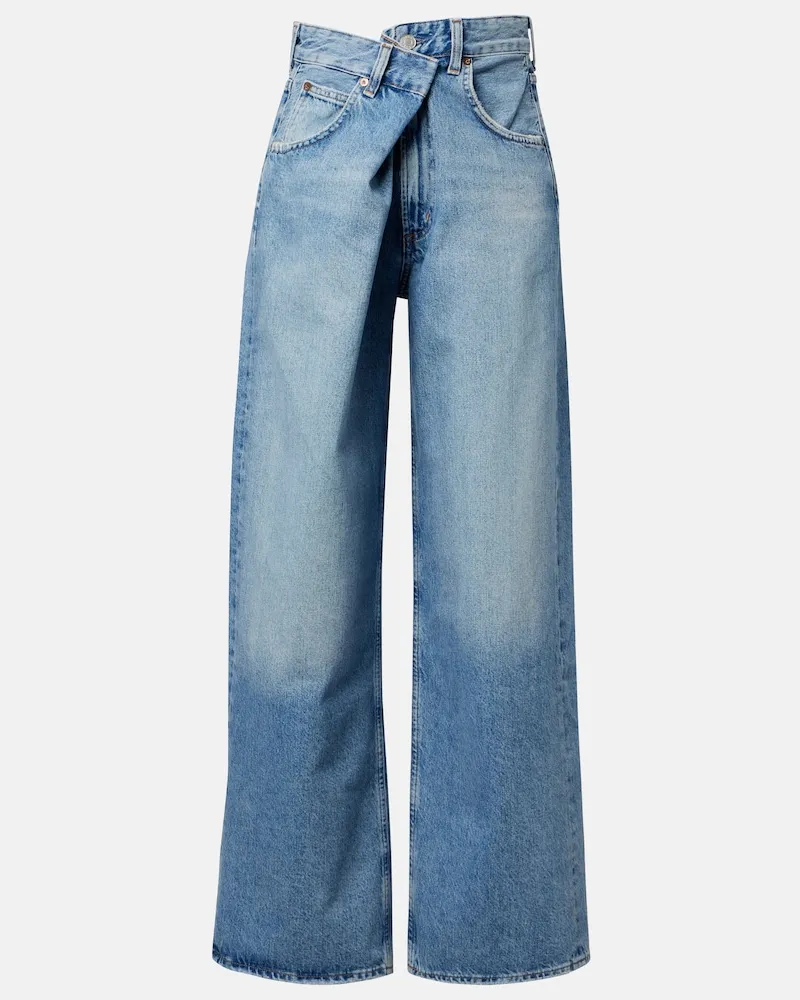 AGOLDE Wide-Leg Jeans Vana Blau