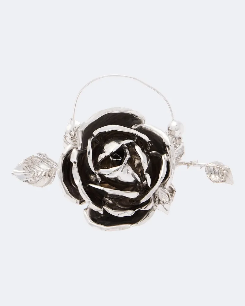 Magda Butrym Ohrringe Rose Silber