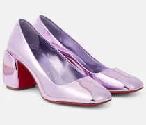 Metallic Pumps Minny 70 aus Leder