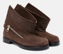 Ankle Boots aus Veloursleder
