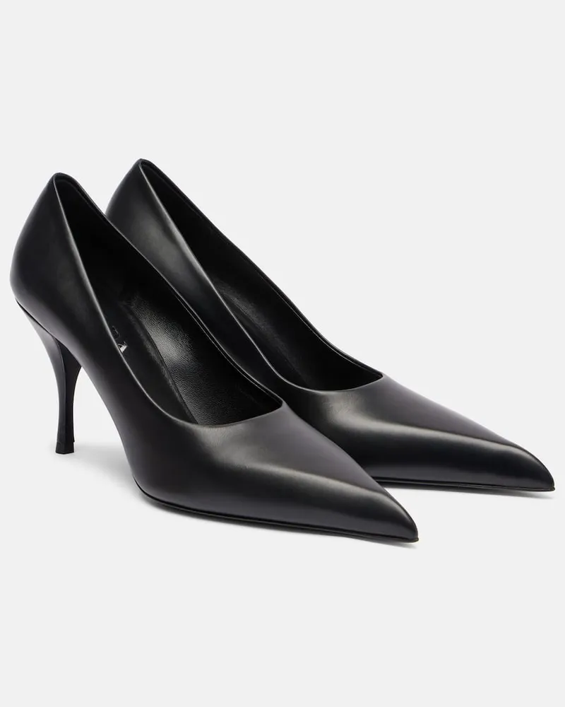 Prada Pumps aus Leder Schwarz