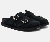 Slippers 222 West aus Veloursleder