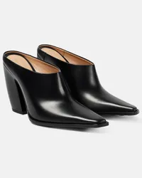 Bottega Veneta Mules Tex aus Leder Schwarz