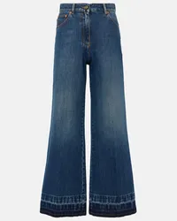 Valentino Garavani High-Rise Flared Jeans Blau