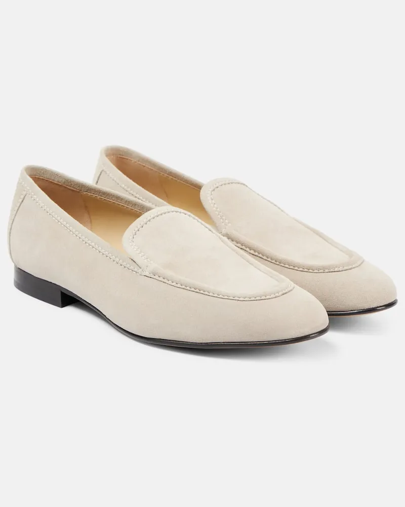 Le Monde Béryl Le Monde Béryl Loafers Lo Boy aus Veloursleder Grau