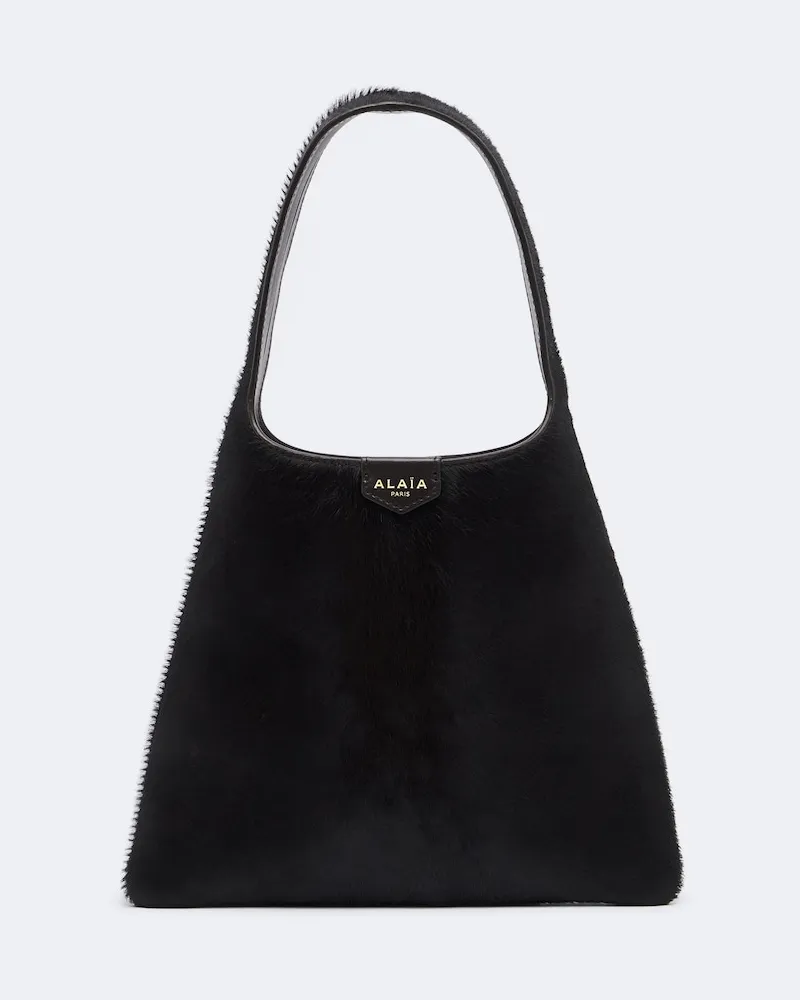 Alaïa Alaïa Henkeltasche Mini aus Kalbshaar Braun