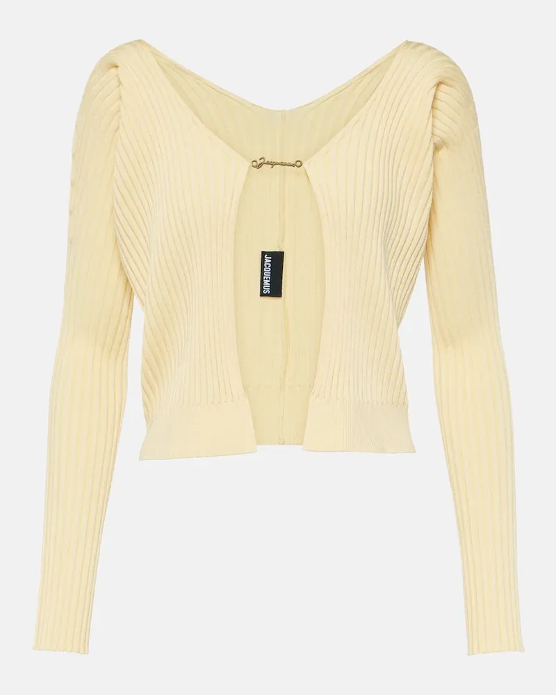Jacquemus Cardigan La Maille Pralù Longue Gelb