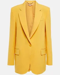 Stella McCartney Blazer aus einem Wollgemisch Gelb