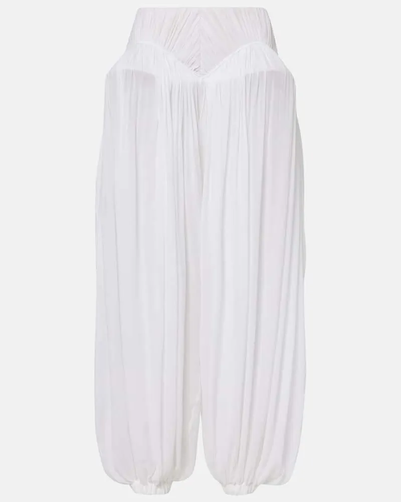 Alaïa Alaïa Weite Hose Weiß