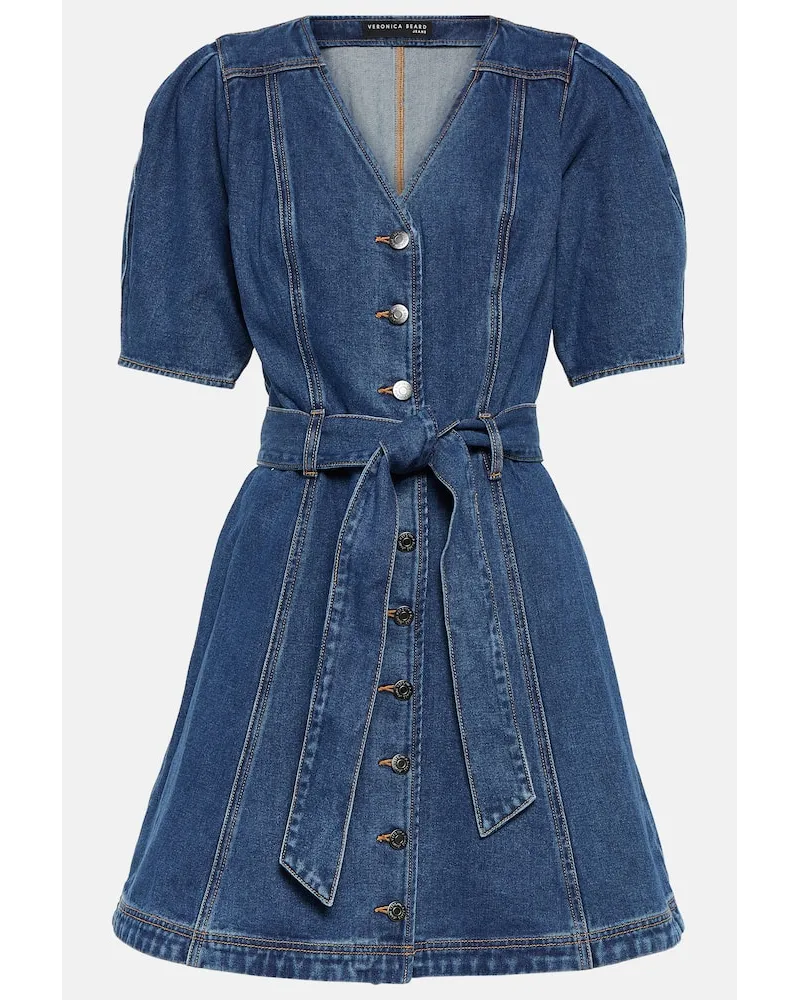 Veronica Beard Minikleid Mauli aus Denim Blau