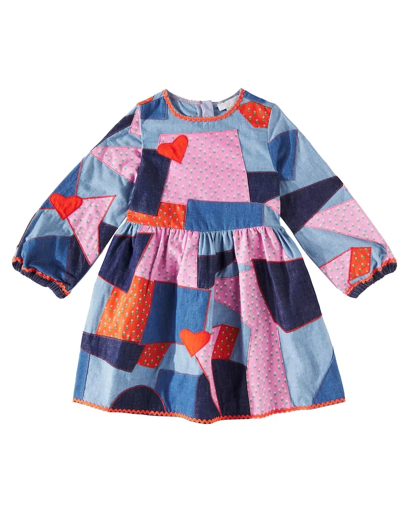Stella McCartney Kids Kleid aus Denim Multicolor