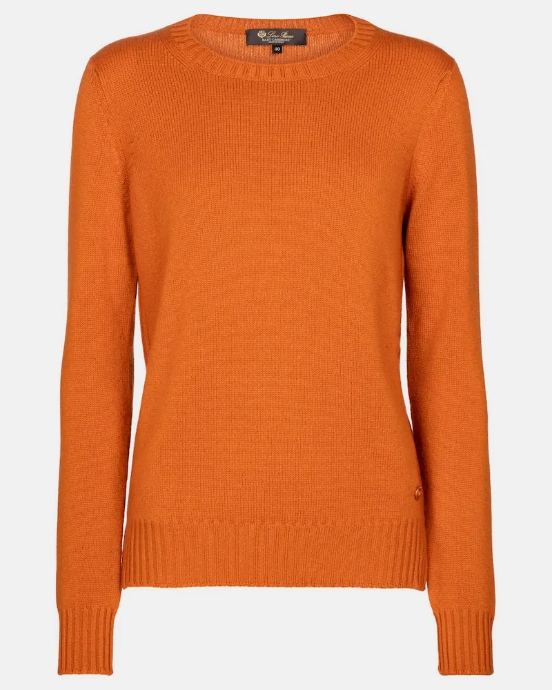 Loro Piana Pullover Parksville aus Kaschmir Orange