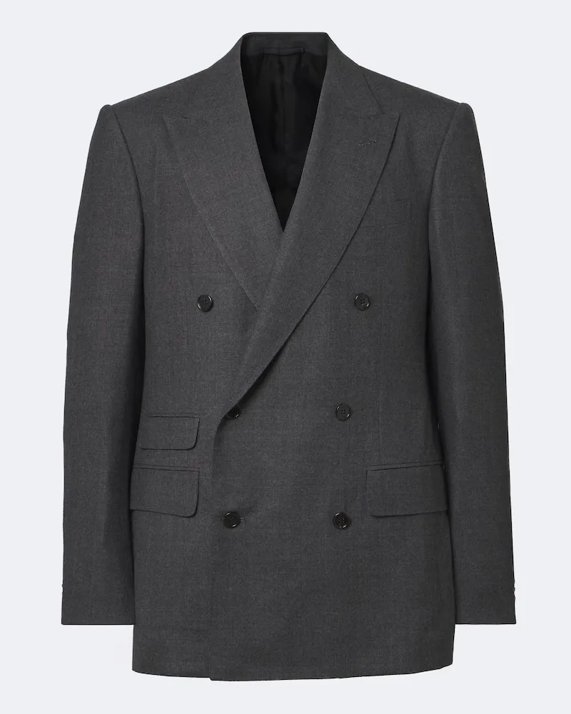 Dunhill Blazer aus Wolle und Kaschmir Grau