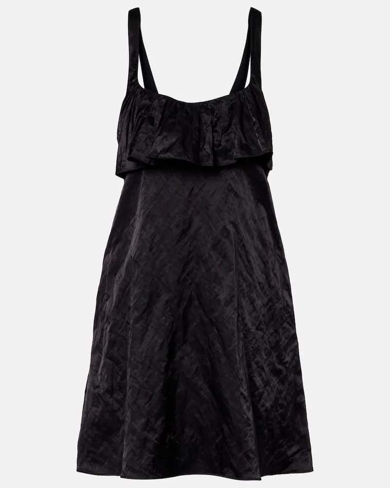 Chloé Chloé Minikleid aus Satin Schwarz